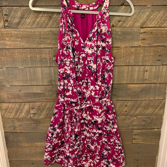 Banana Republic Floral Silk Sleeveless Dress - Picture 1 of 2